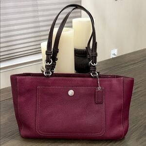Coach Burgundy Leather Chelsea Shoulder Bag 2007